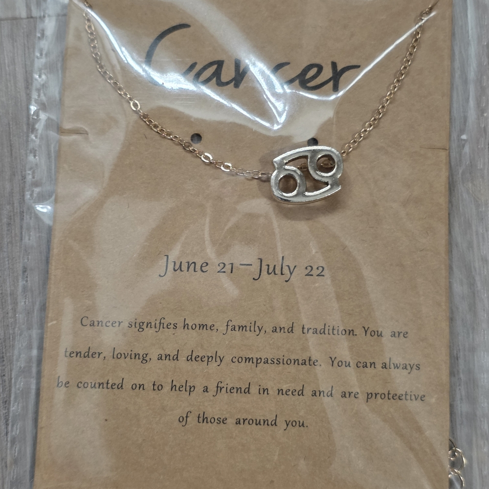 Kay Jewelers Gold Cancer Zodiac Necklace